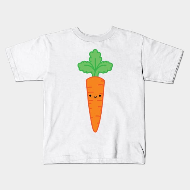 Happy Carrot Kids T-Shirt by smalltownnc